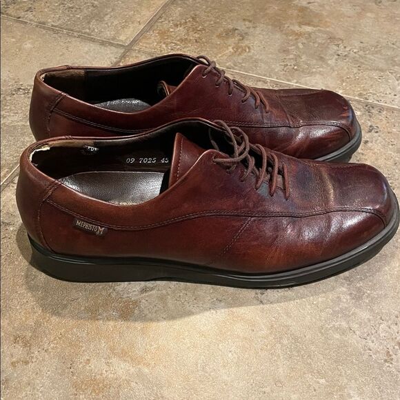 Mephisto Brown Leather Oxford Shoe Mens Size 10 Bicycle Toe Air-Jet Comfort main image 9